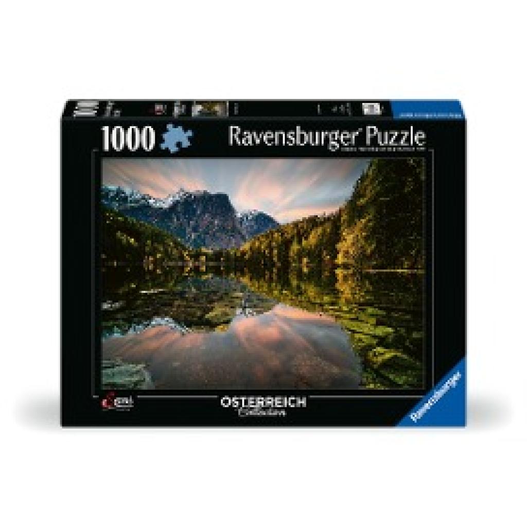 Ravensburger Puzzle 12000610 - Naturjuwel Piburger See - 1000 Teile Puzzle für Erwachsene und Kinder ab 14 Jahren