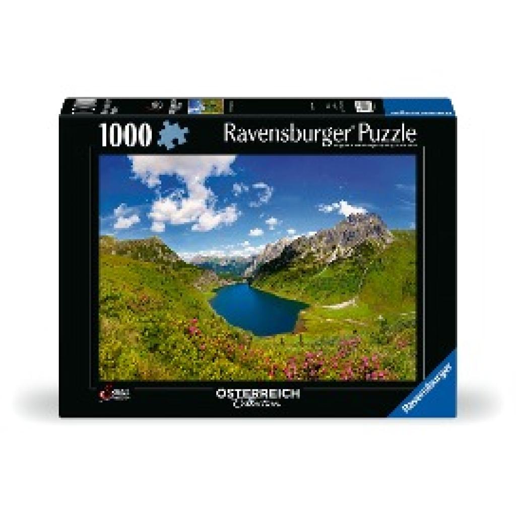 Ravensburger Puzzle 12000602 - Tappenkarsee bei Kleinarl - 1000 Teile Puzzle für Erwachsene und Kinder ab 14 Jahren