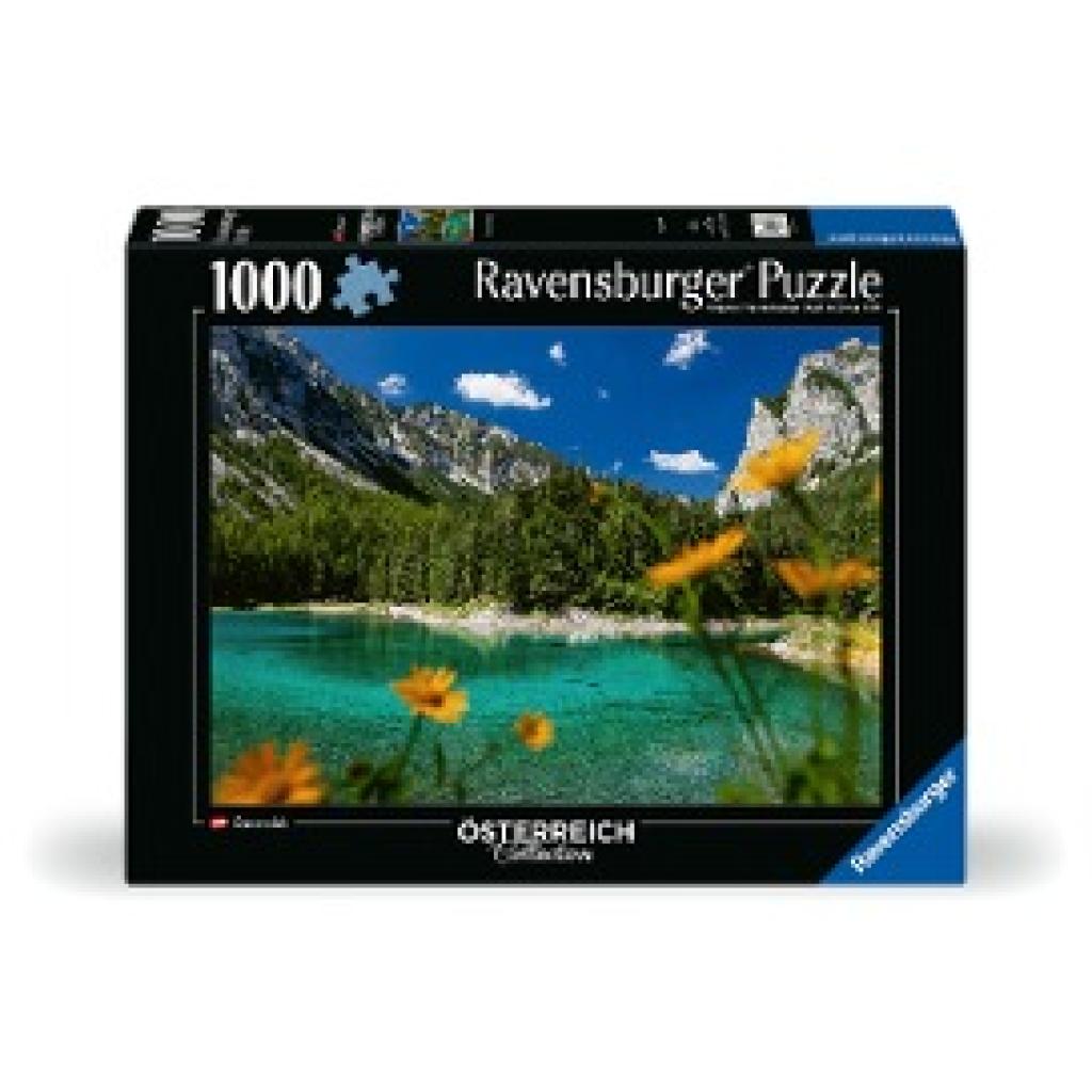 Ravensburger Puzzle 12000563 - Grüner See bei Tragöß - 1000 Teile Puzzle für Erwachsene und Kinder ab 14 Jahren