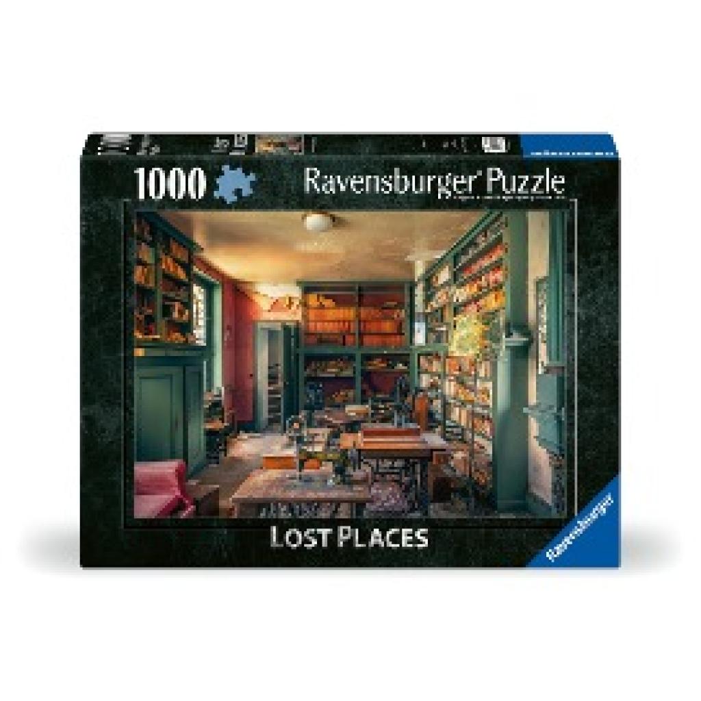 Ravensburger Puzzle - 12000180 Singer Library - Lost Places 1000 Teile