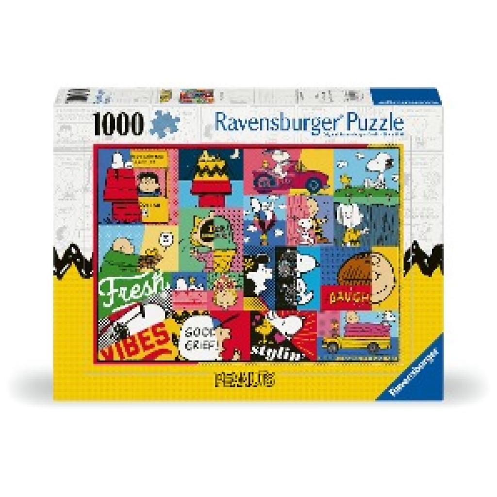 Ravensburger Puzzle 12000750 - Peanuts Momente - 1000 Teile Snoopy Puzzle für Erwachsene und Kinder ab 14 Jahren