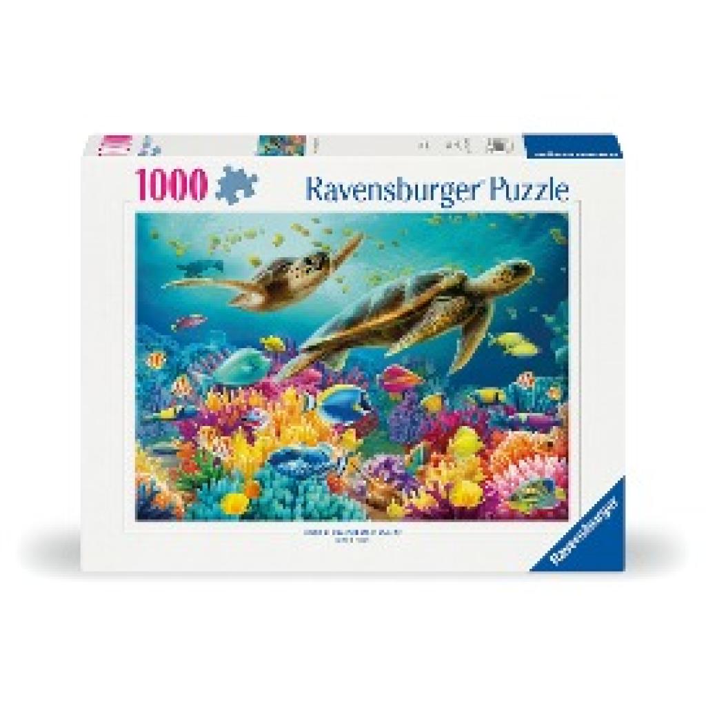 Ravensburger Puzzle 12000577 Blaue Unterwasserwelt 1000 Teile Puzzle