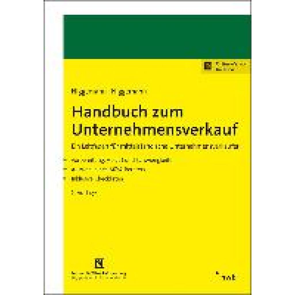 Niggemann, Britt: Handbuch zum Unternehmensverkauf