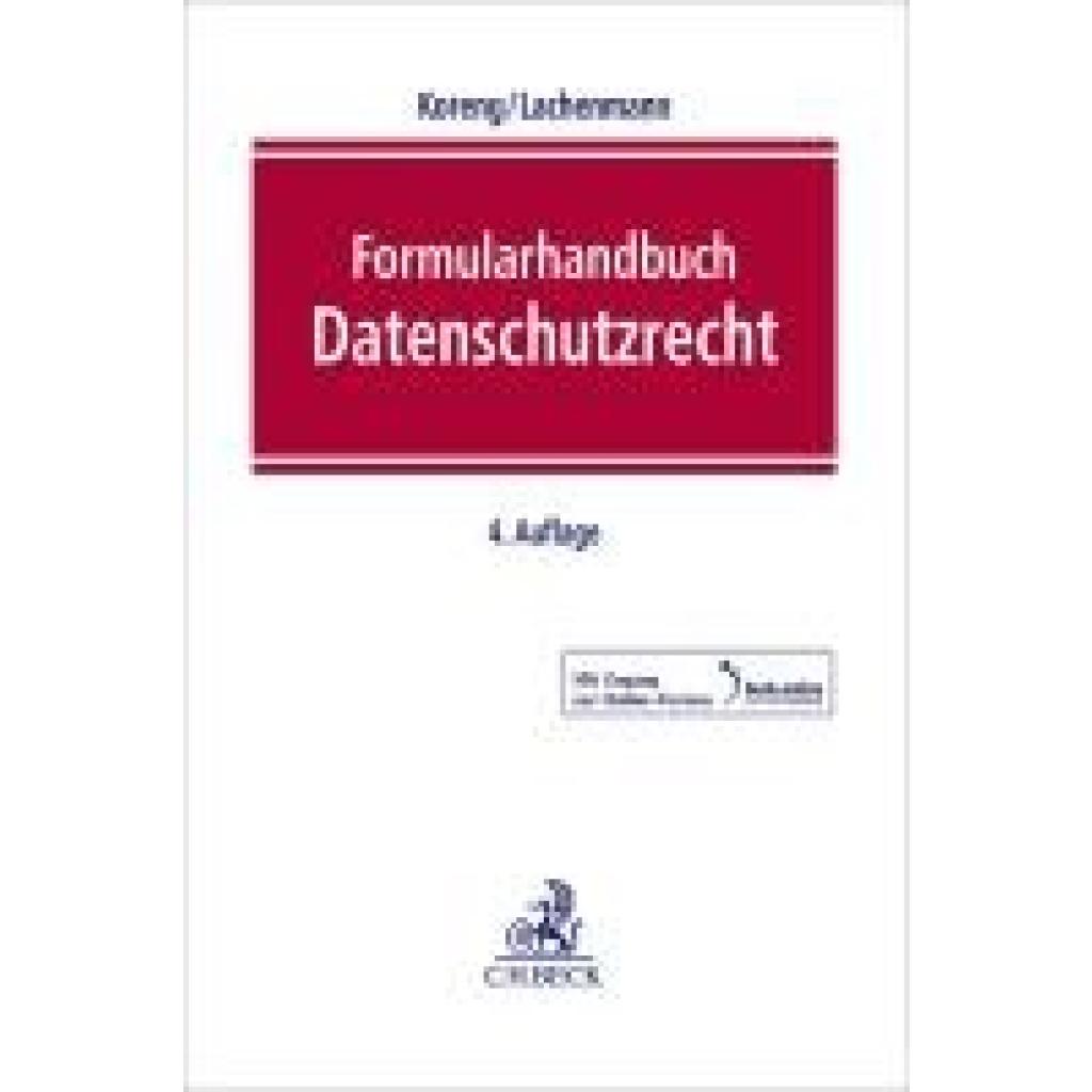 9783406811418 - Formularhandbuch Datenschutzrecht 9783406811418 - Formularhandbuch Datenschutzrecht