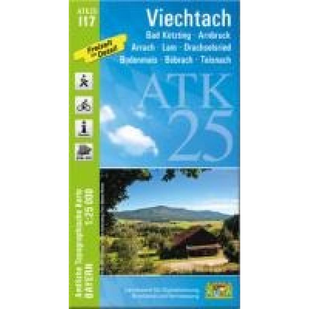 ATK25-I17 Viechtach (Amtliche Topographische Karte 1:25000)