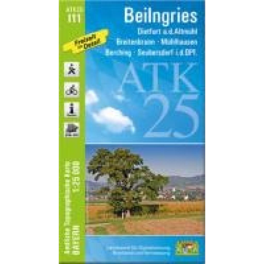 9783987760433 - ATK25-I11 Beilngries (Amtliche Topographische Karte 125000) Karte (im Sinne von Landkarte)