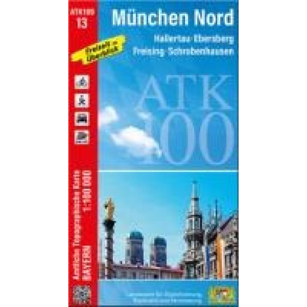 9783987760136 - ATK100-13 München Nord (Amtliche Topographische Karte 1100000) Karte (im Sinne von Landkarte)