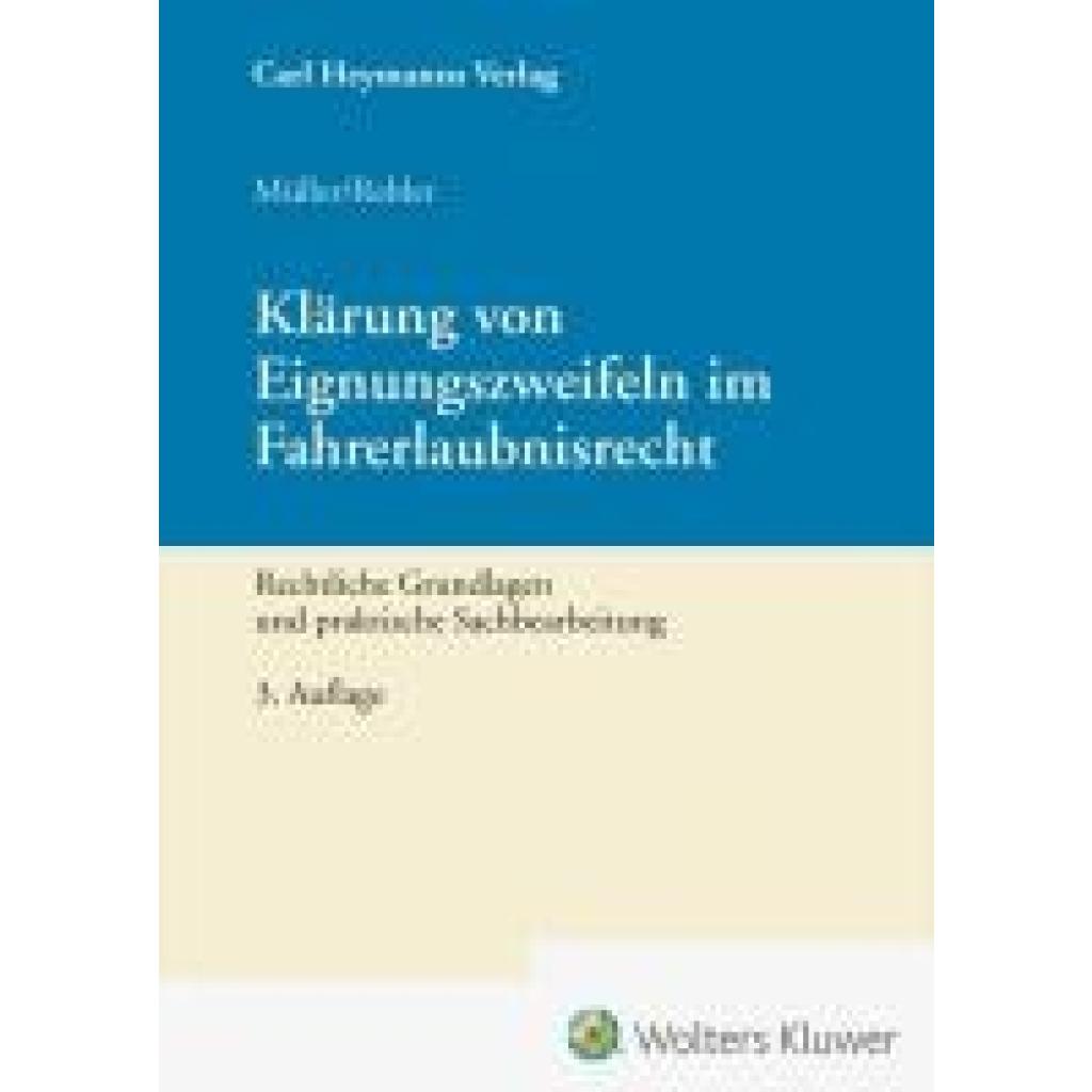 9783452303981 - Müller Dieter Klärung von Eignungszweifeln im Fahrerlaubnisrecht