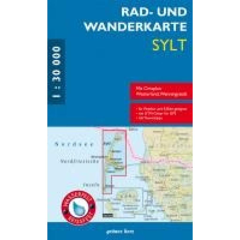 Rad- und Wanderkarte Sylt