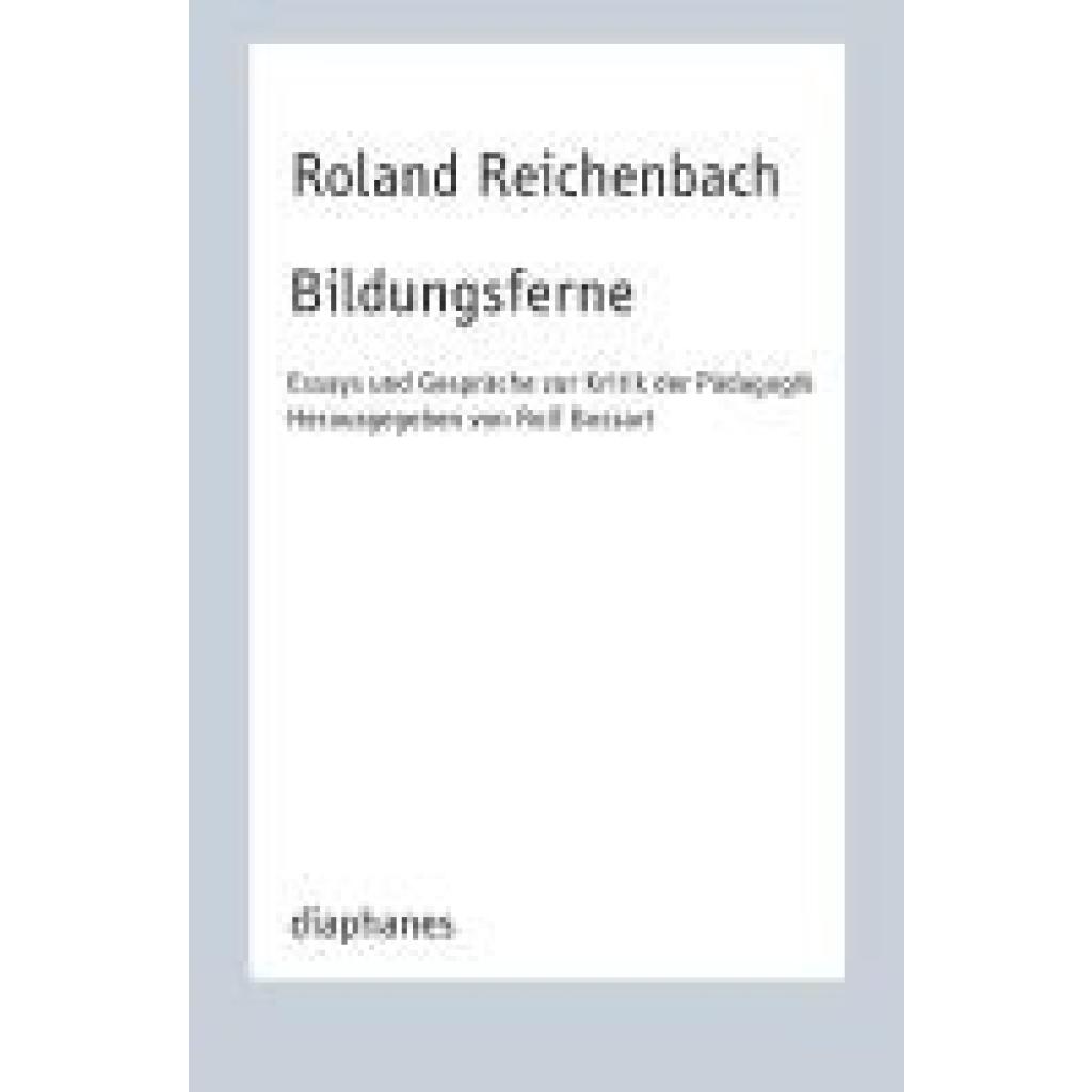 9783035802771 - Bildungsferne - Roland Reichenbach Kartoniert (TB)