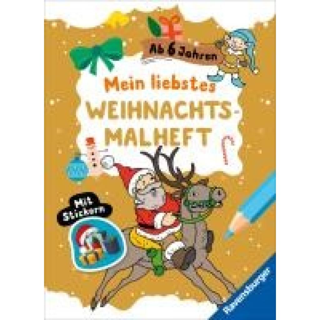9783473488995 - Mein liebstes Weihnachtsmalheft mit Stickern ab 6 9783473488995 - Mein liebstes Weihnachtsmalheft mit Stickern ab 6