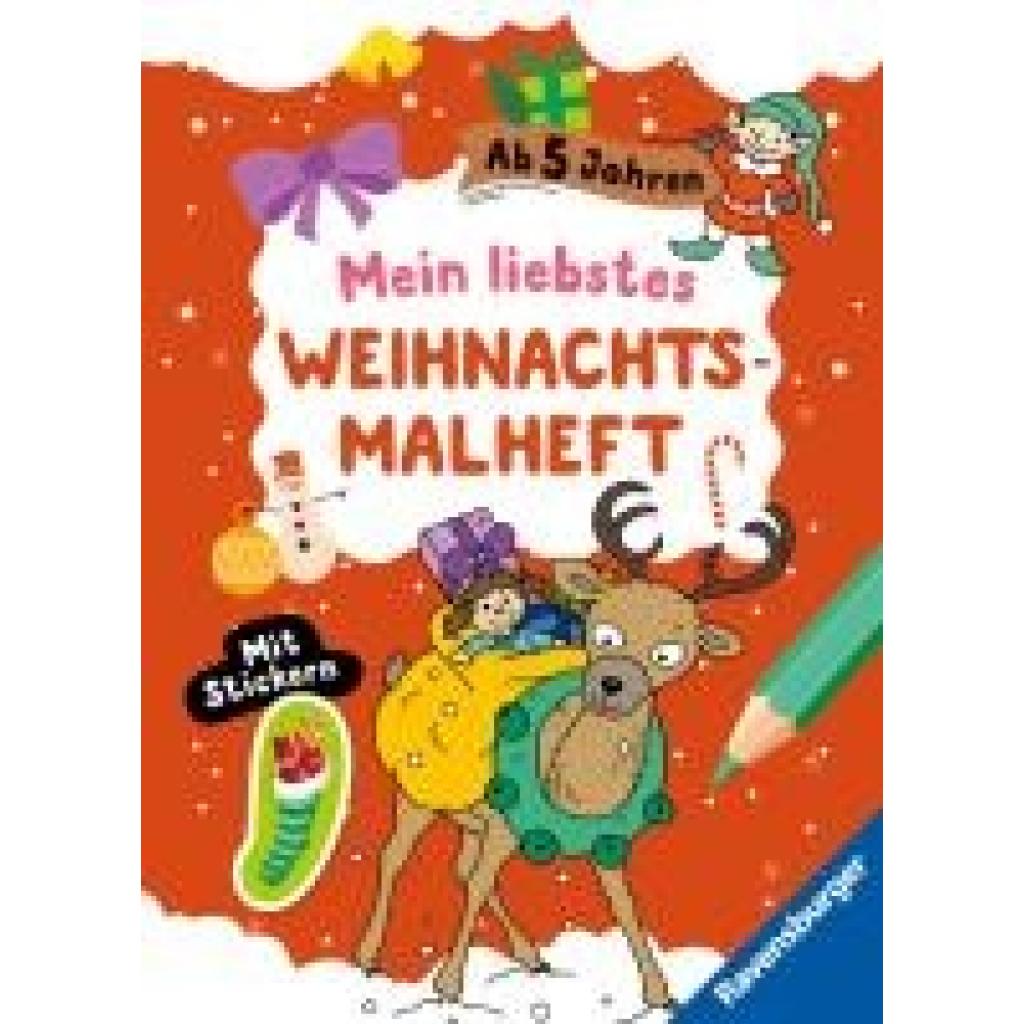 9783473488988 - Mein liebstes Weihnachtsmalheft mit Stickern ab 5