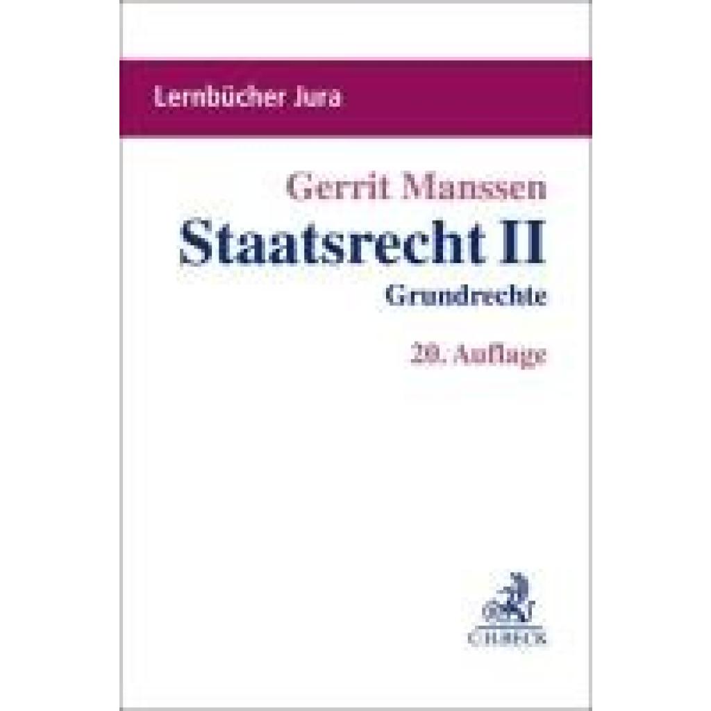 Manssen, Gerrit: Staatsrecht II