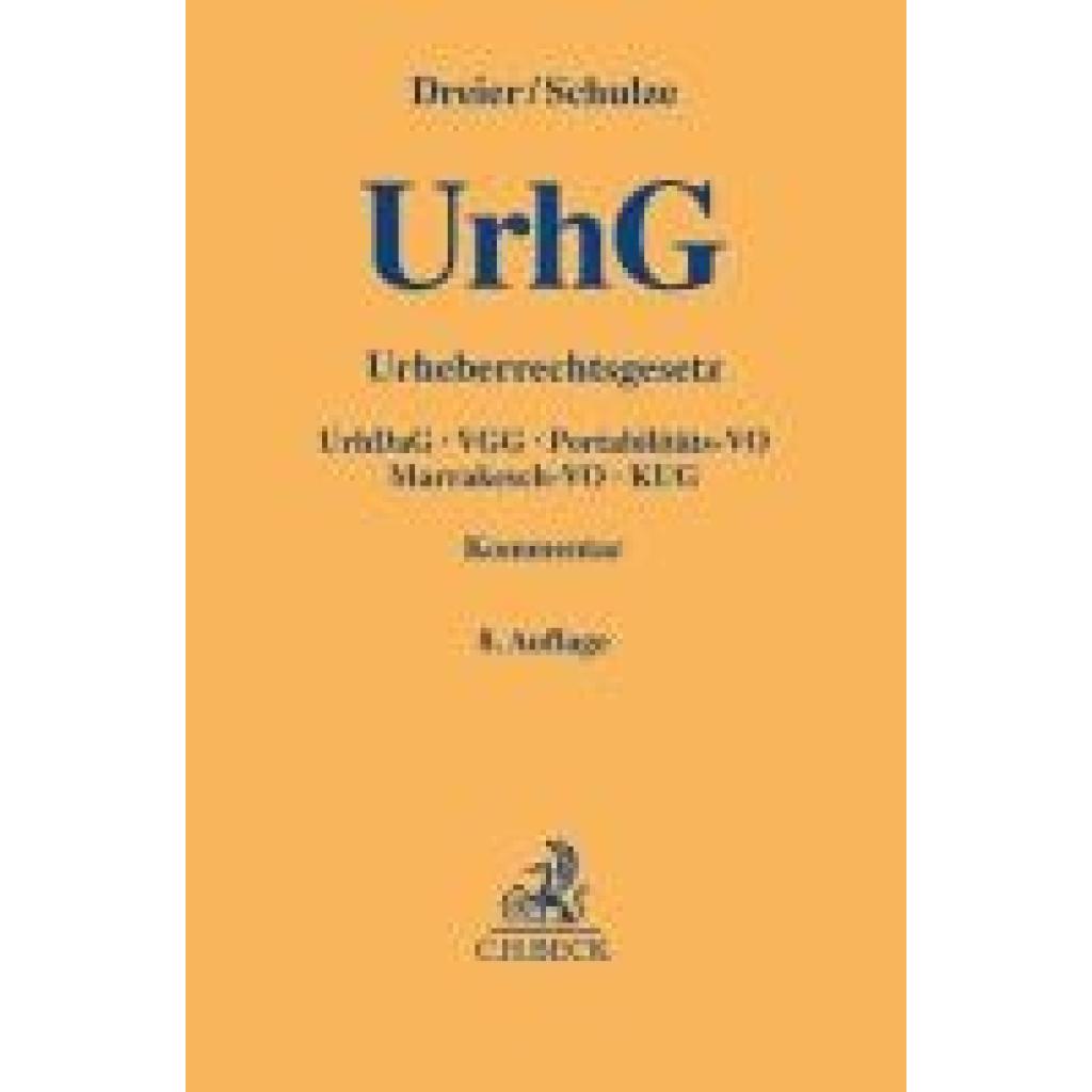 9783406793028 - Dreier Thomas Urheberrechtsgesetz 9783406793028 - Dreier Thomas Urheberrechtsgesetz