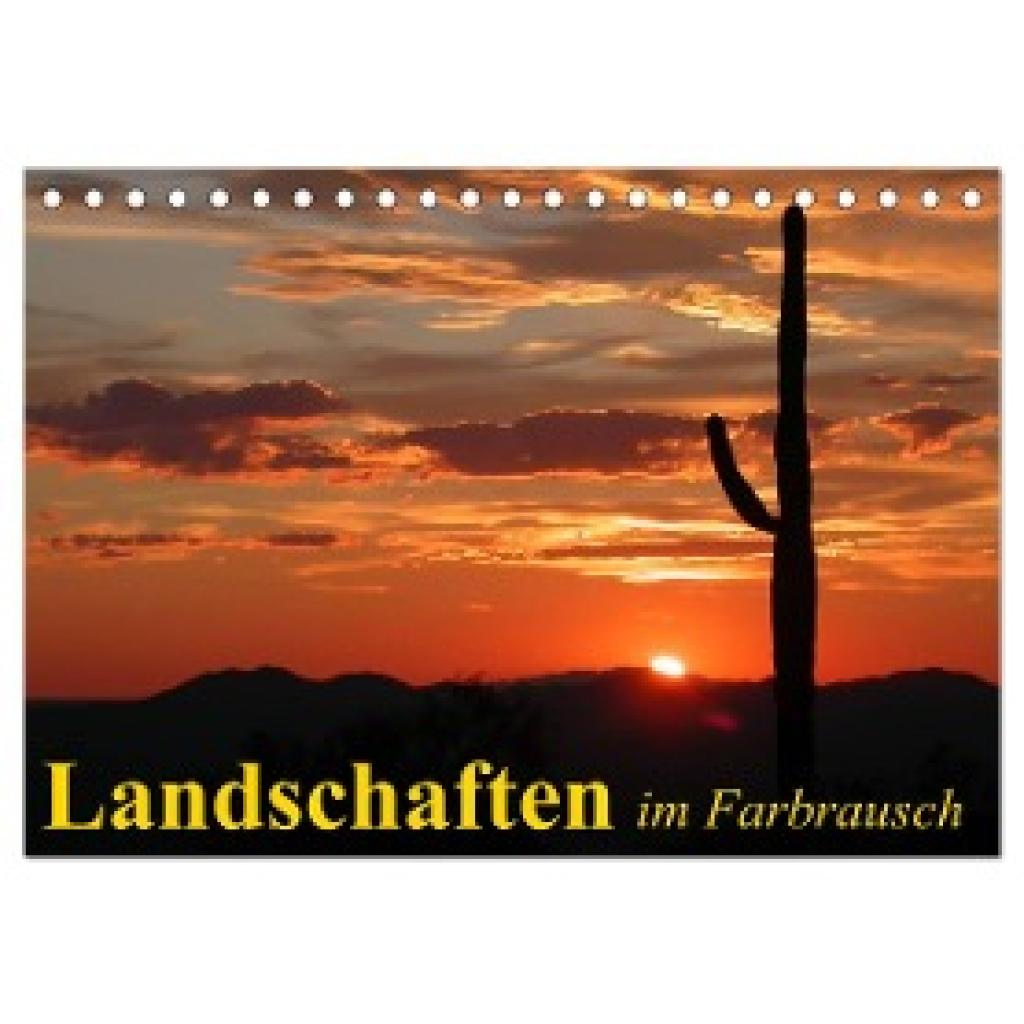 Stanzer, Elisabeth: Landschaften im Farbrausch (Tischkalender 2025 DIN A5 quer), CALVENDO Monatskalender