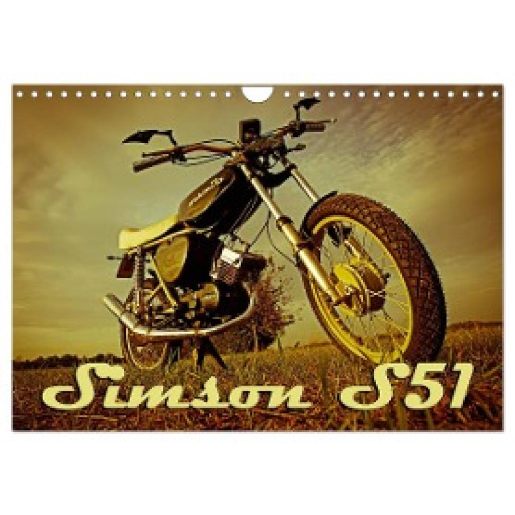 Sängerlaub, Maxi: Simson S51 (Wandkalender 2025 DIN A4 quer), CALVENDO Monatskalender