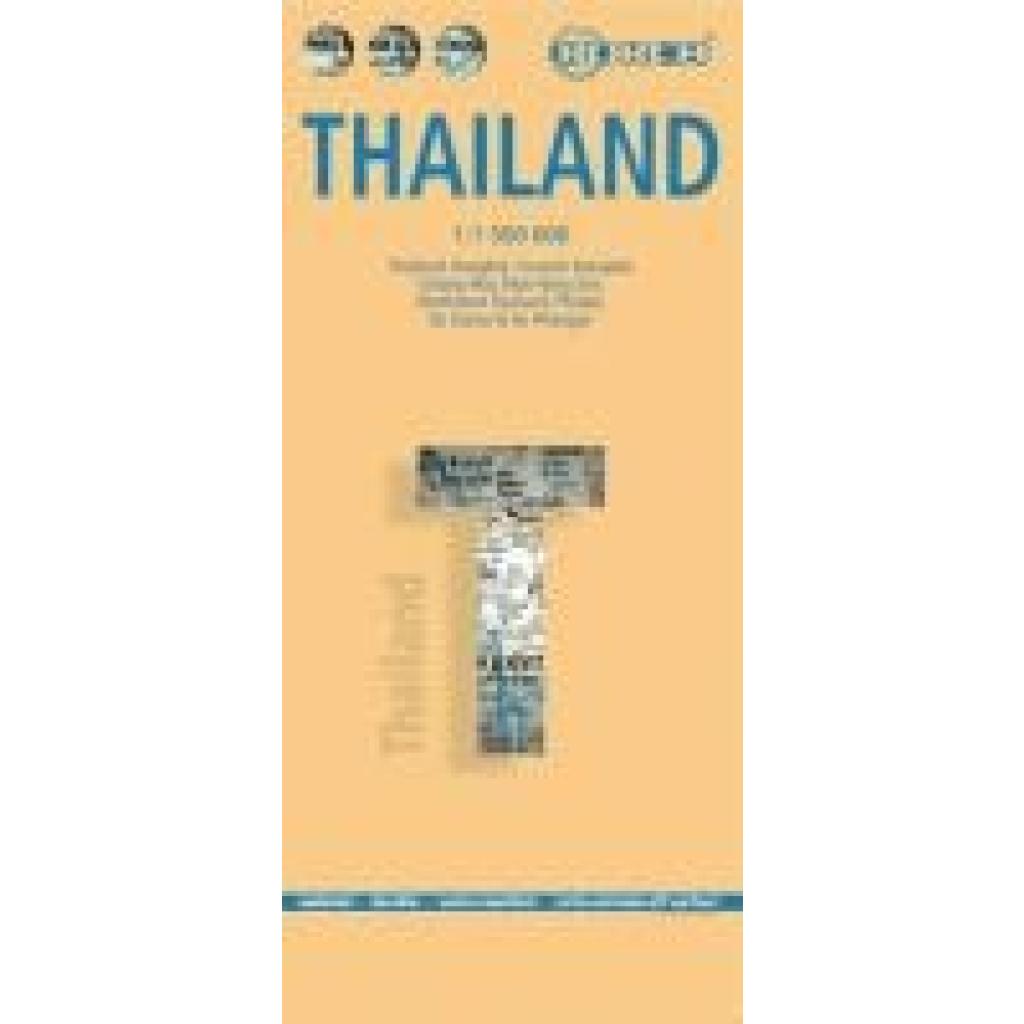 9783866093768 - Thailand 1  1 500 000 Road Map + City Maps