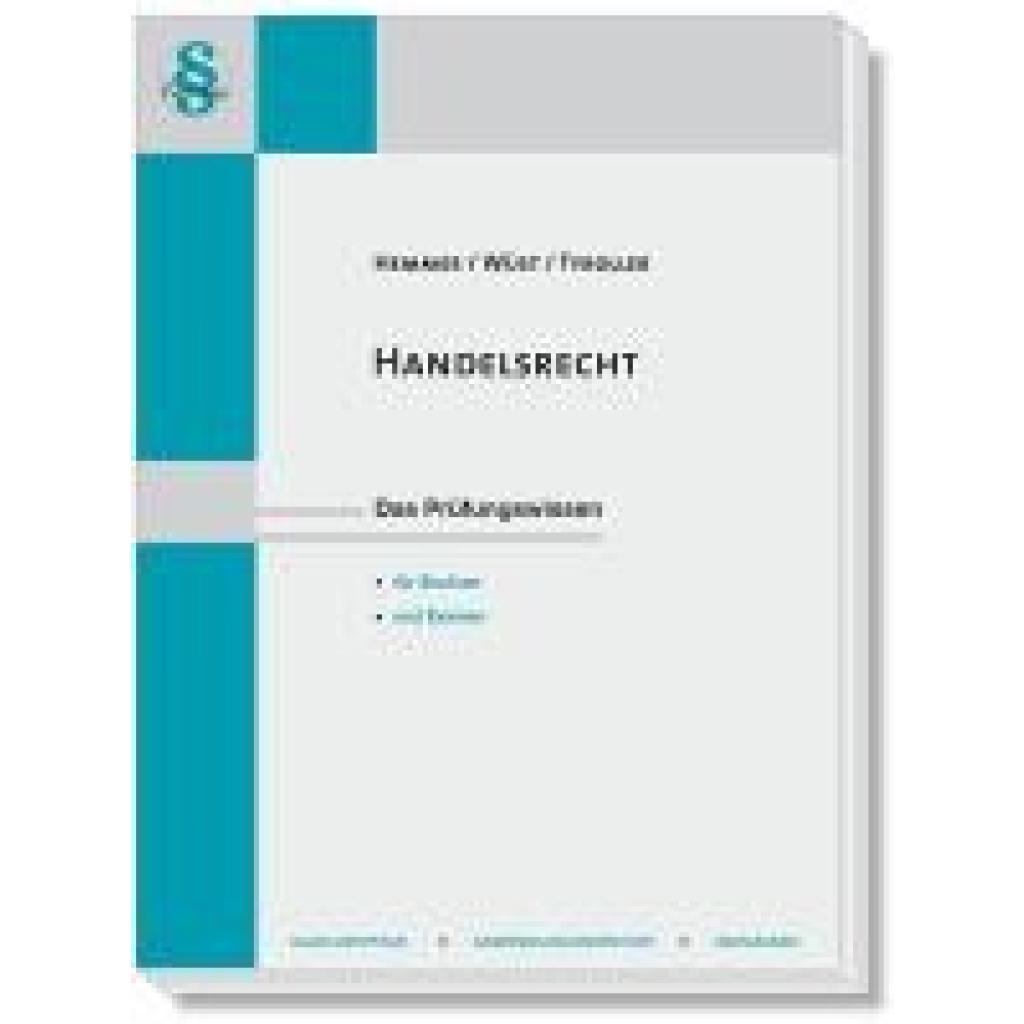 9783968382739 - Handelsrecht - Karl-Edmund Hemmer Achim Wüst Michael Tyroller Kartoniert (TB)