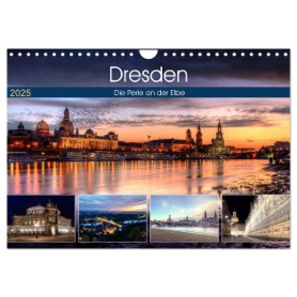 Gierok, Steffen: Dresden Die Perle an der Elbe (Wandkalender 2025 DIN A4 quer), CALVENDO Monatskalender