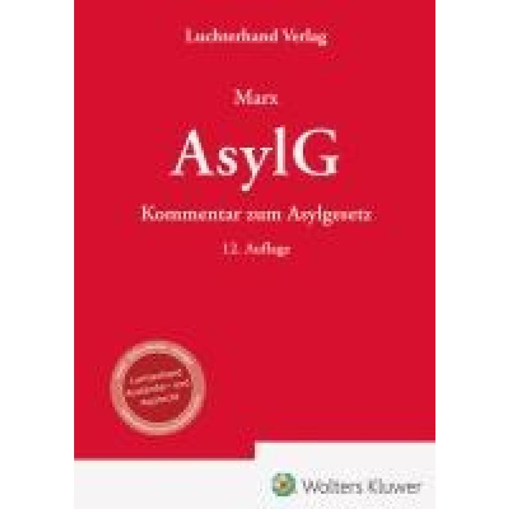 9783472098195 - Marx Reinhard AsylG - Kommentar