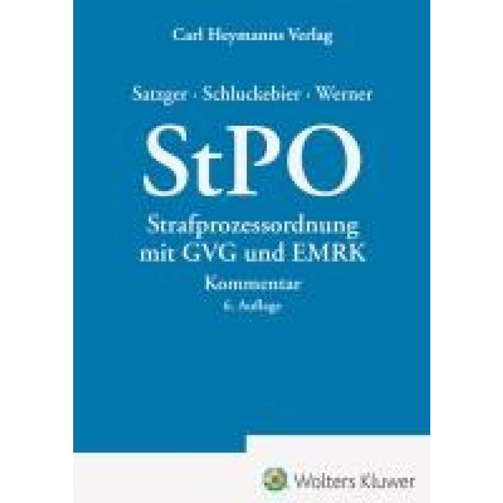 9783452304278 - StPO Strafprozessordnung mit GVG und EMRK