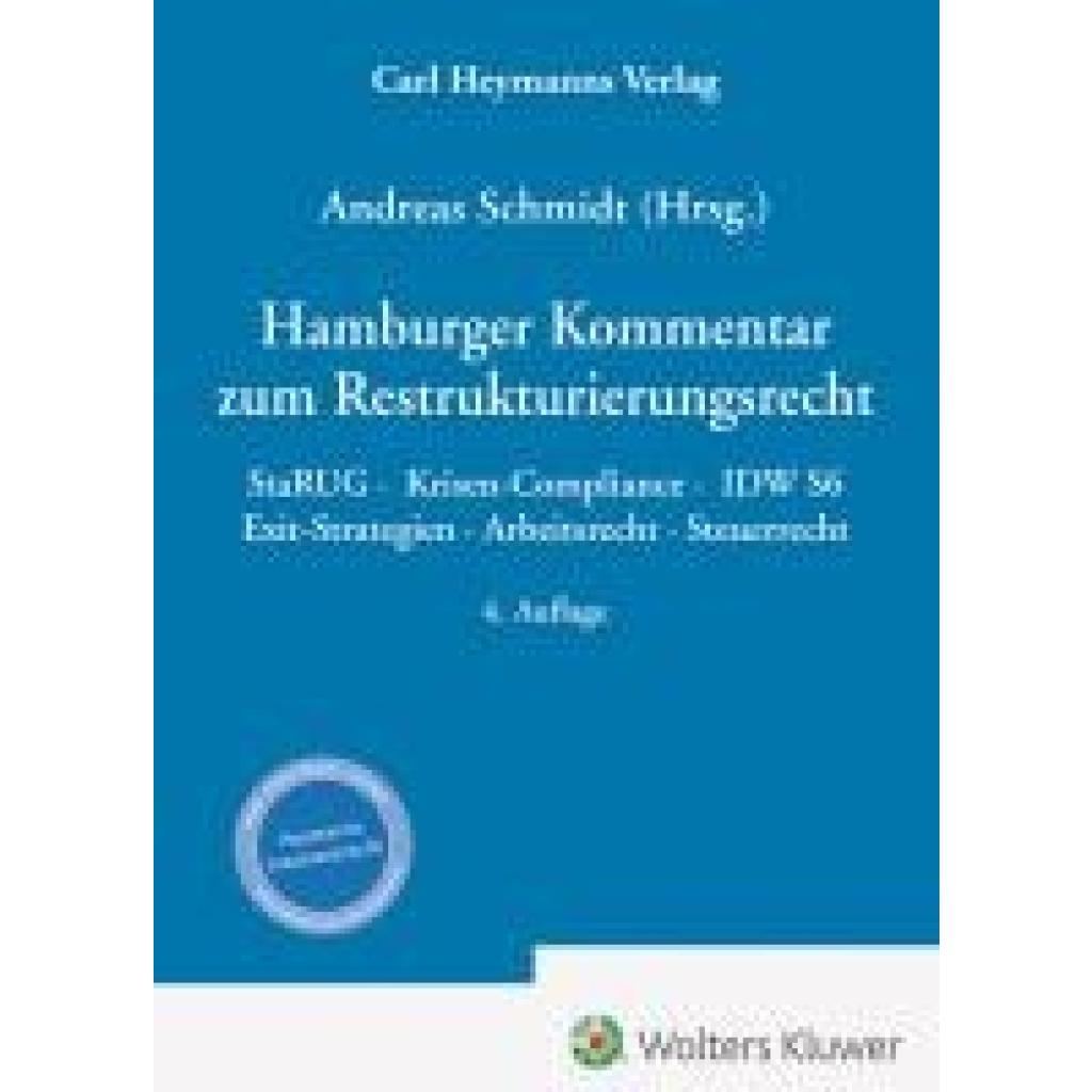 9783452303592 - Hamburger Kommentar zum Restrukturierungsrecht 9783452303592 - Hamburger Kommentar zum Restrukturierungsrecht