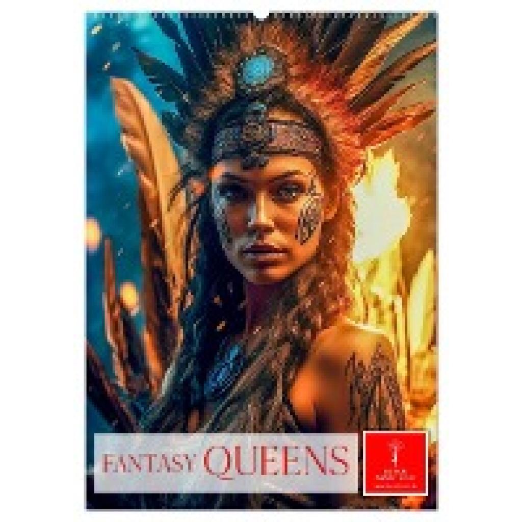 Roder, Peter: Fantasy Queens (Wandkalender 2025 DIN A2 hoch), CALVENDO Monatskalender