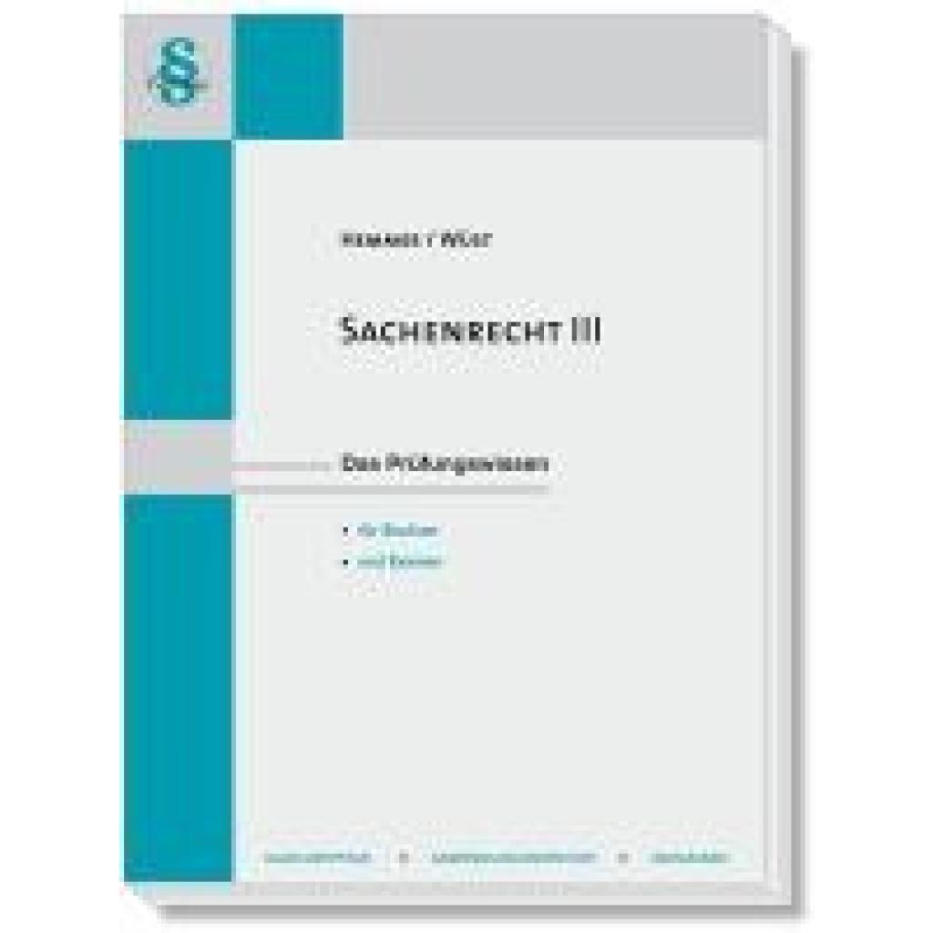 9783968382746 - Sachenrecht III - Karl-Edmund Hemmer Achim Wüst Clemens dAlquen Kartoniert (TB)