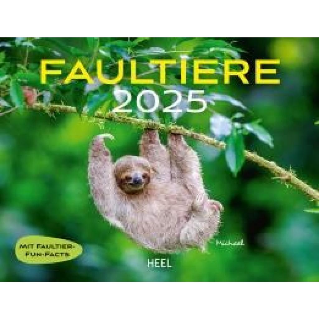 Faultiere Kalender 2025 Wandkalender