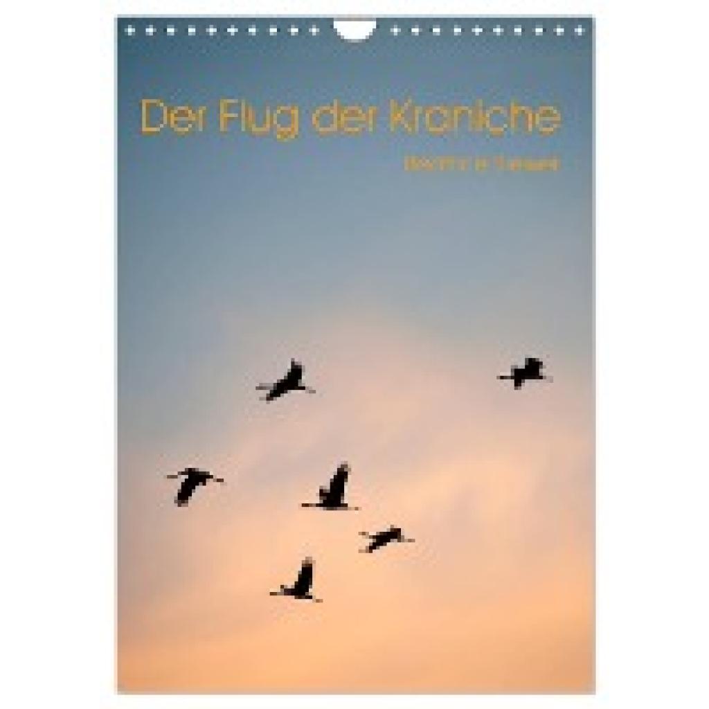 Biewer, Beatrice: Der Flug der Kraniche (Wandkalender 2025 DIN A4 hoch), CALVENDO Monatskalender