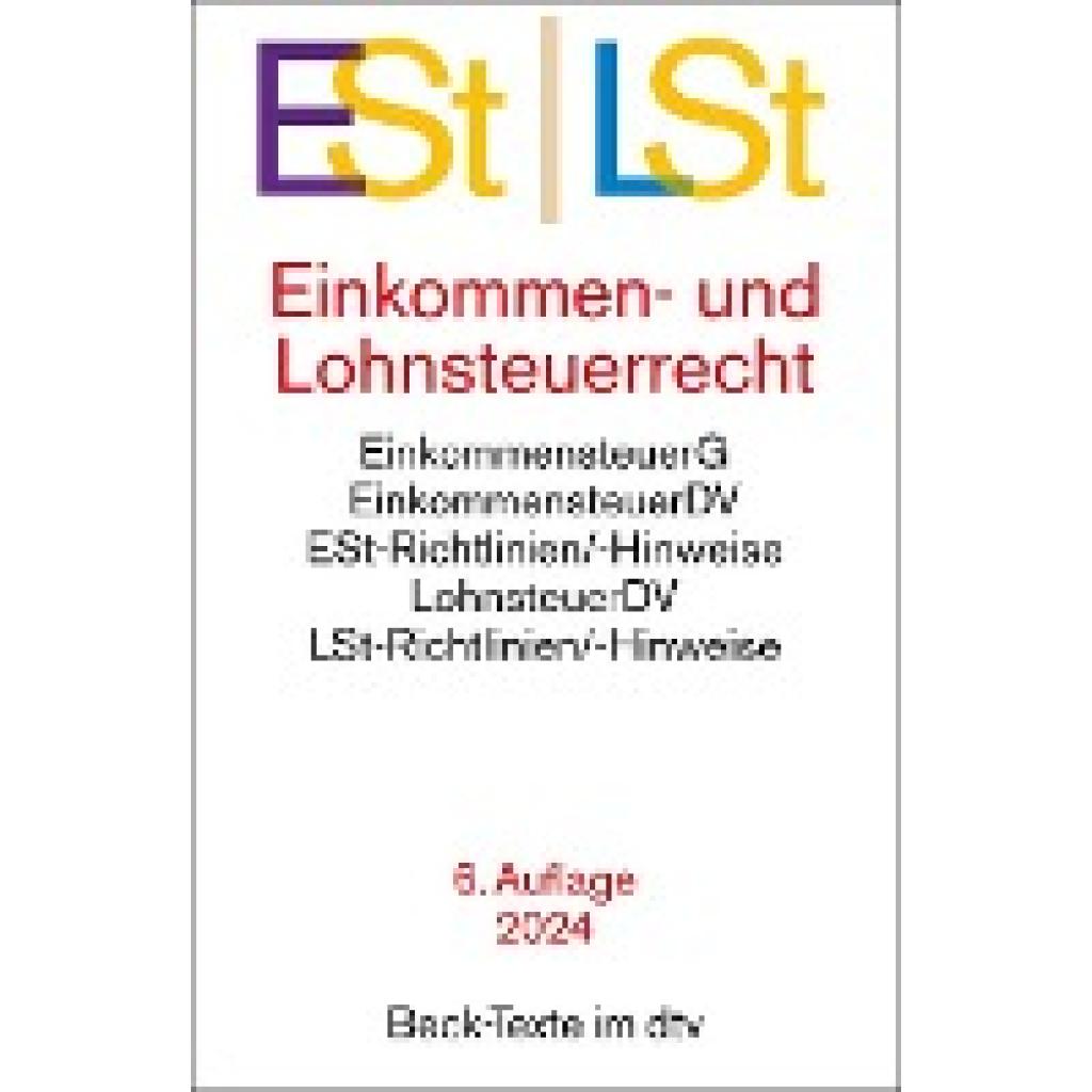 9783423532211 - Einkommen-   Lohnsteuerrecht Taschenbuch