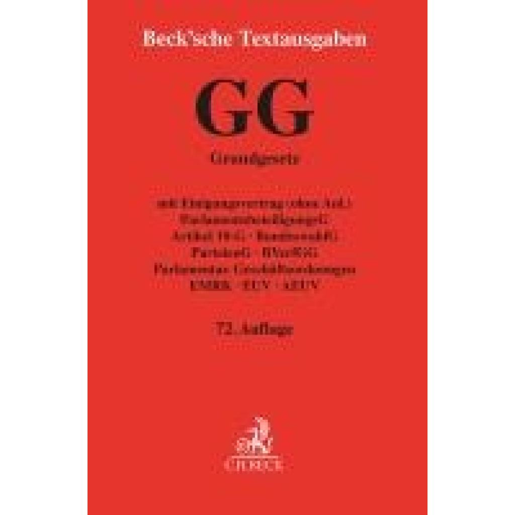9783406820885 - Grundgesetz für die Bundesrepublik Deutschland GG