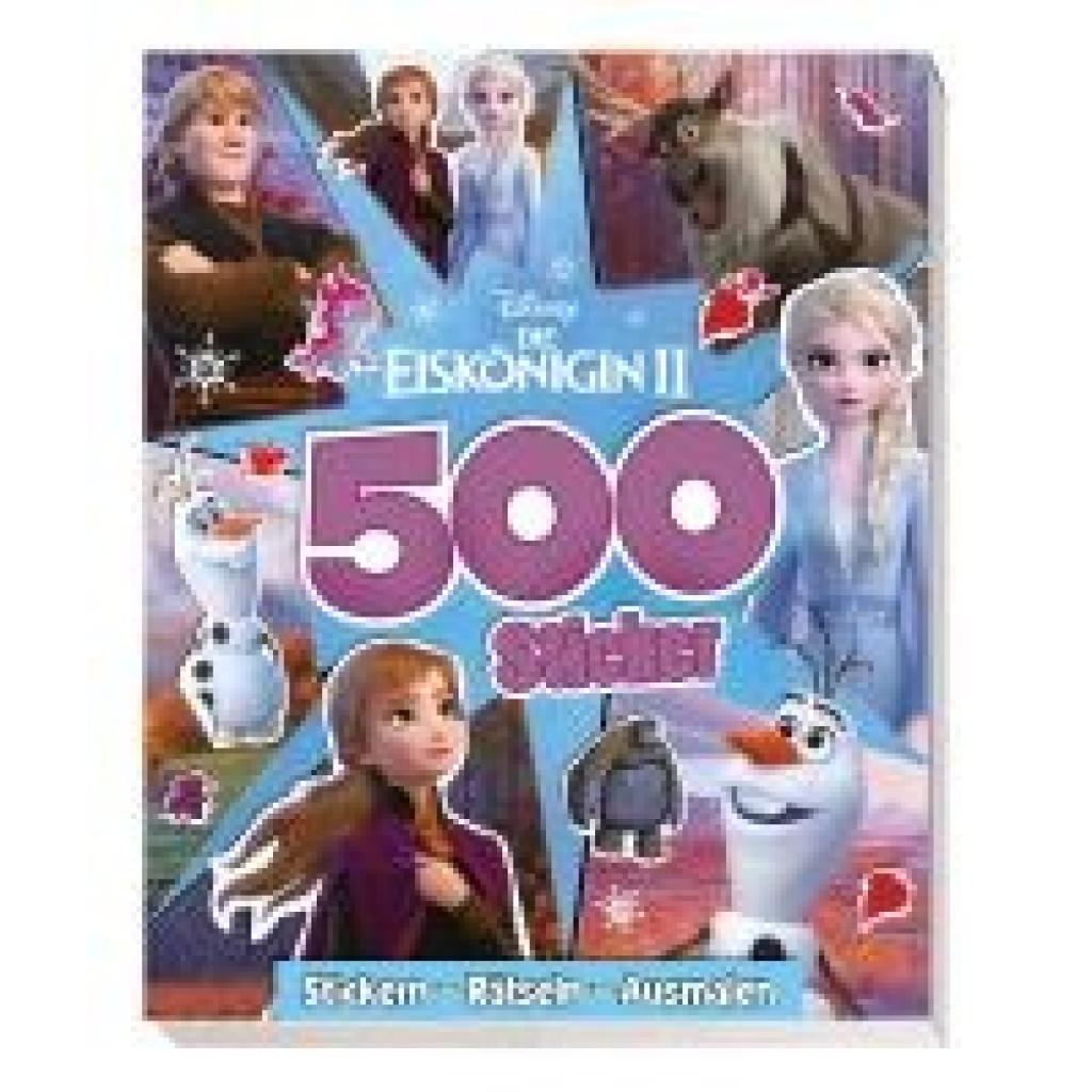 9783833244780 - Disney Die Eiskönigin 2 500 Sticker - Stickern - Rätseln - Ausmalen - Panini Kartoniert (TB)
