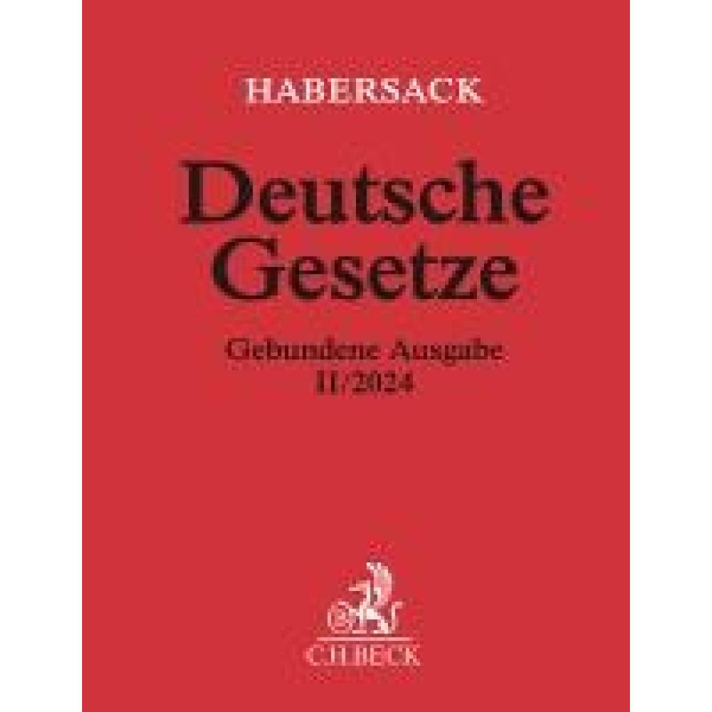 9783406818318 - Deutsche Gesetze Gebundene Ausgabe II 2024