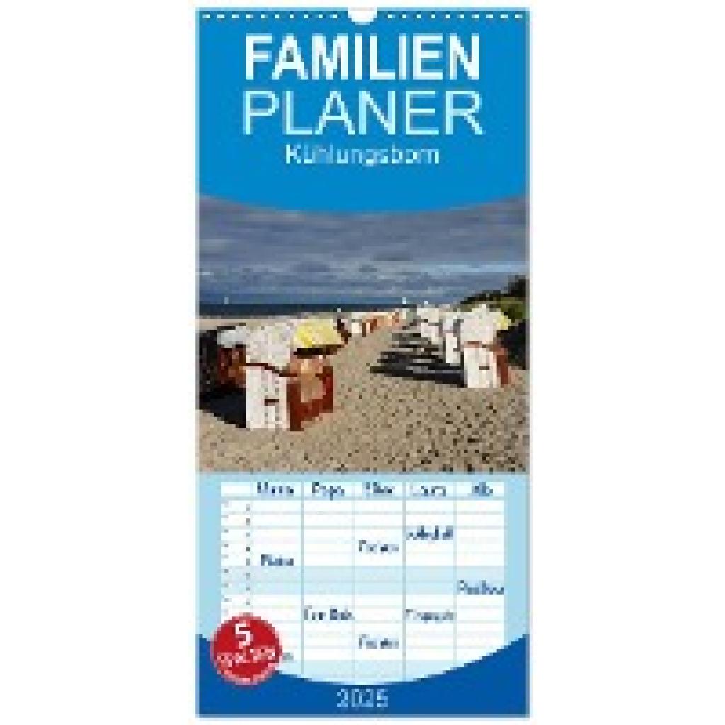 Nordstern, Nordstern: Familienplaner 2025 - Kühlungsborn mit 5 Spalten (Wandkalender, 21 x 45 cm) CALVENDO