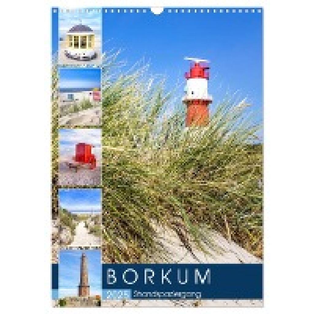 Dreegmeyer, Andrea: Borkum Strandspaziergang (Wandkalender 2025 DIN A3 hoch), CALVENDO Monatskalender