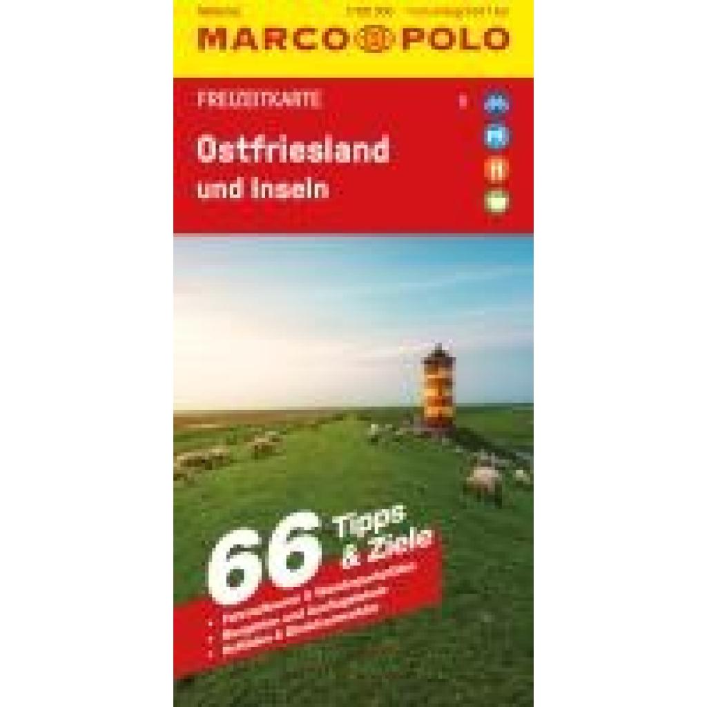 9783575019141 - MARCO POLO Freizeitkarte 5 Ostfriesland und Inseln 1100000 Karte (im Sinne von Landkarte)