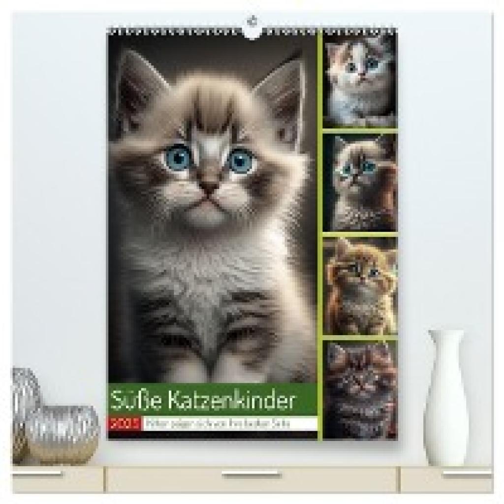 Gierok-Latniak, Steffen: Süße Katzenkinder (hochwertiger Premium Wandkalender 2025 DIN A2 hoch), Kunstdruck in Hochglanz