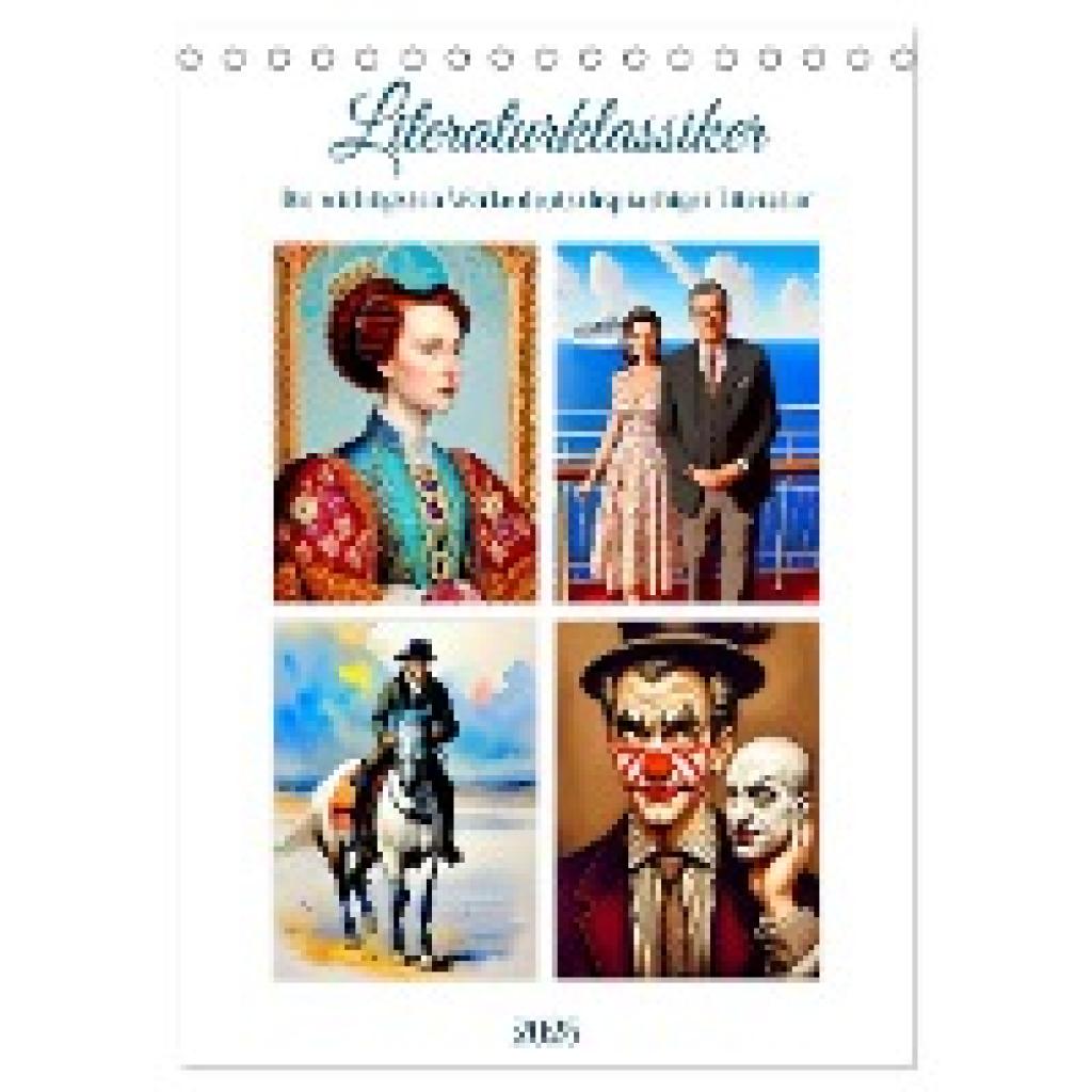 Lehmann, Steffani: Literaturklassiker (Tischkalender 2025 DIN A5 hoch), CALVENDO Monatskalender