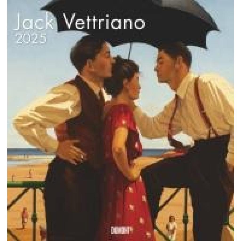 DUMONT - Jack Vettriano 2025 Wandkalender, 45x48cm, Kunstkalender mit einer großen Fangemeinde, mit ausgewählten Gemälde