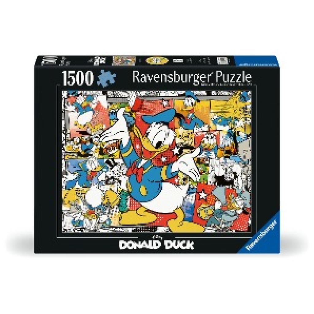 Ravensburger Puzzle 12001220 - Donald Duck - 1500 Teile Disney Puzzle für Erwachsene und Kinder ab 14 Jahren