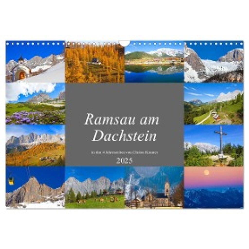 Kramer, Christa: Ramsau am Dachstein (Wandkalender 2025 DIN A3 quer), CALVENDO Monatskalender