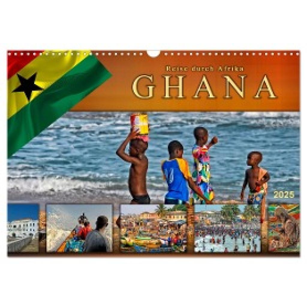 Roder, Peter: Reise durch Afrika - Ghana (Wandkalender 2025 DIN A3 quer), CALVENDO Monatskalender