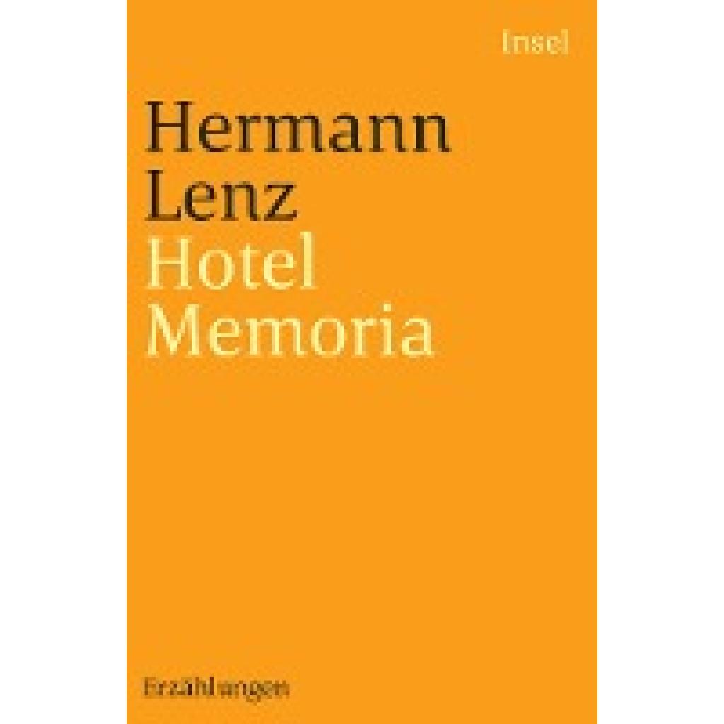 9783458243724 - Lenz Hermann Hotel Memoria