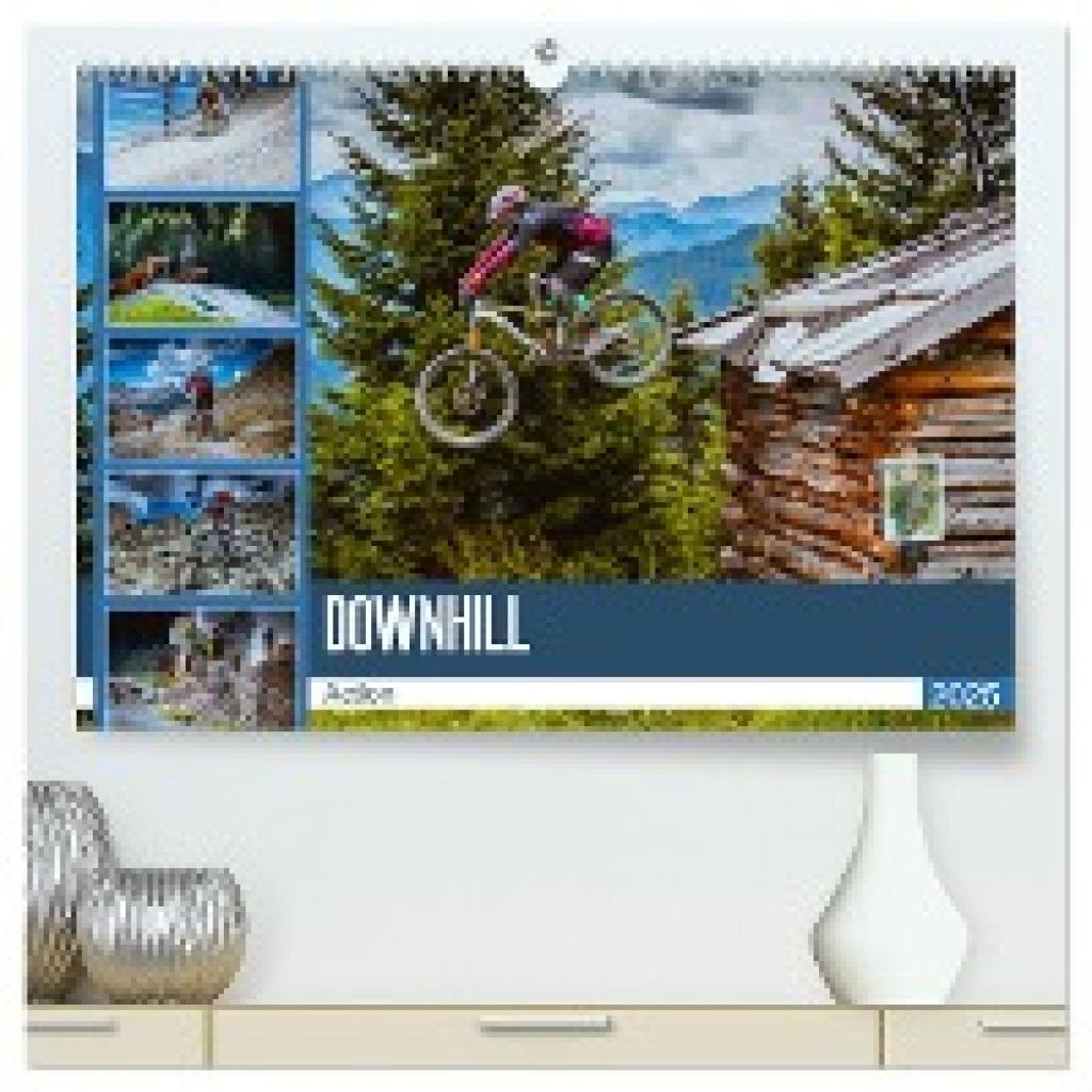 Meutzner, Dirk: Downhill Action (hochwertiger Premium Wandkalender 2025 DIN A2 quer), Kunstdruck in Hochglanz