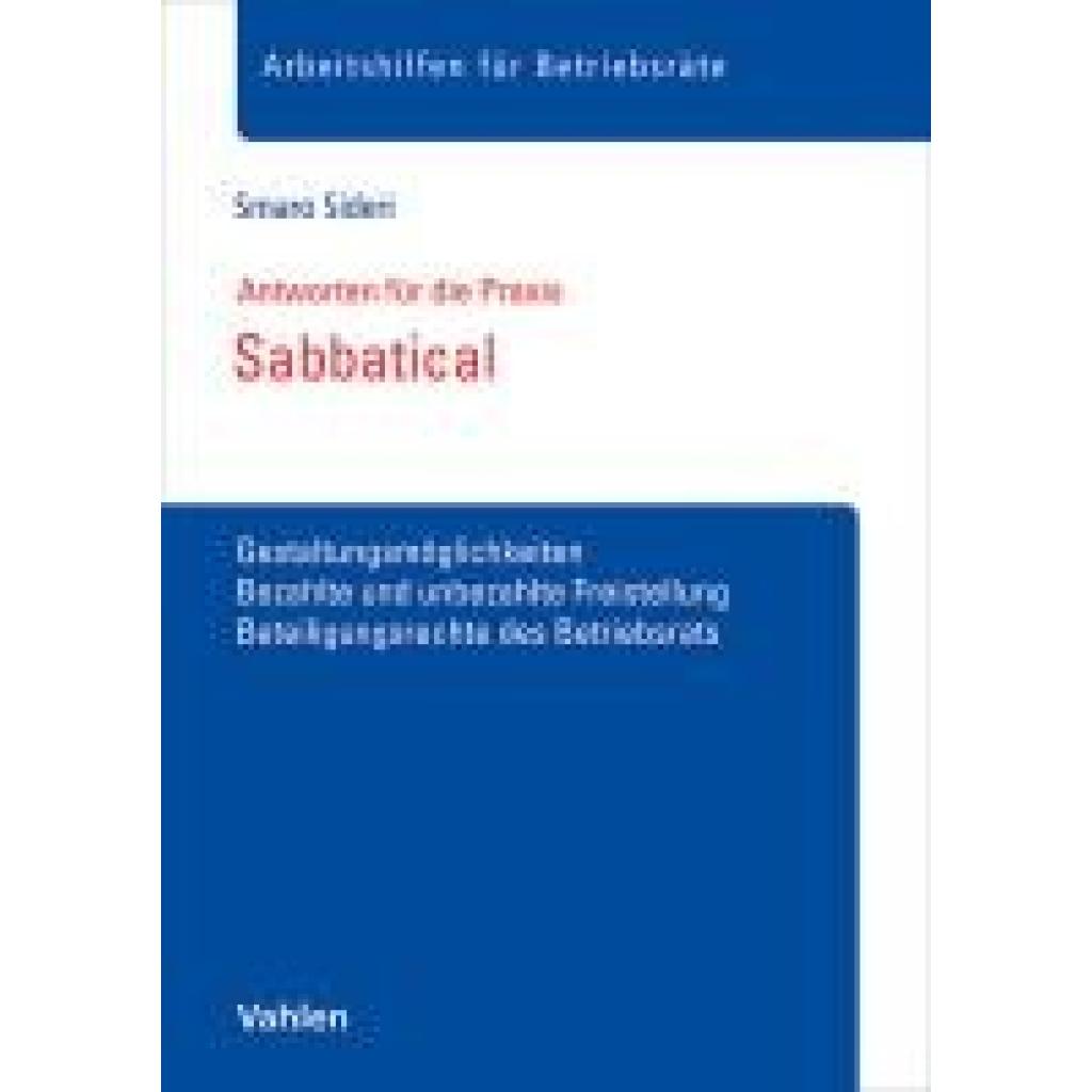9783800674183 - Sideri Smaro Sabbatical 9783800674183 - Sideri Smaro Sabbatical