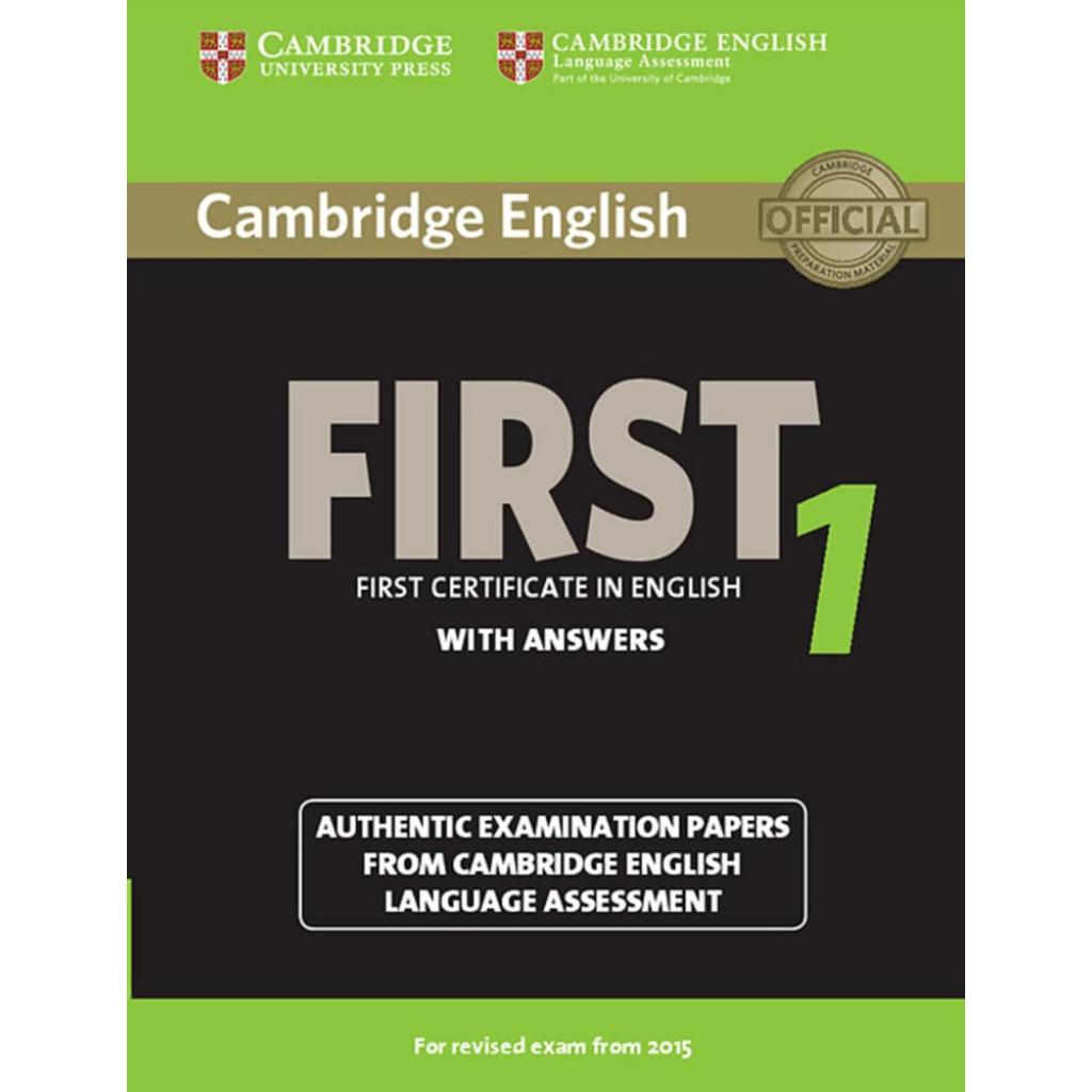 9783125353084 - Cambridge English First 1 for Revised Exam from 2015 Students Book with answers Kartoniert (TB)