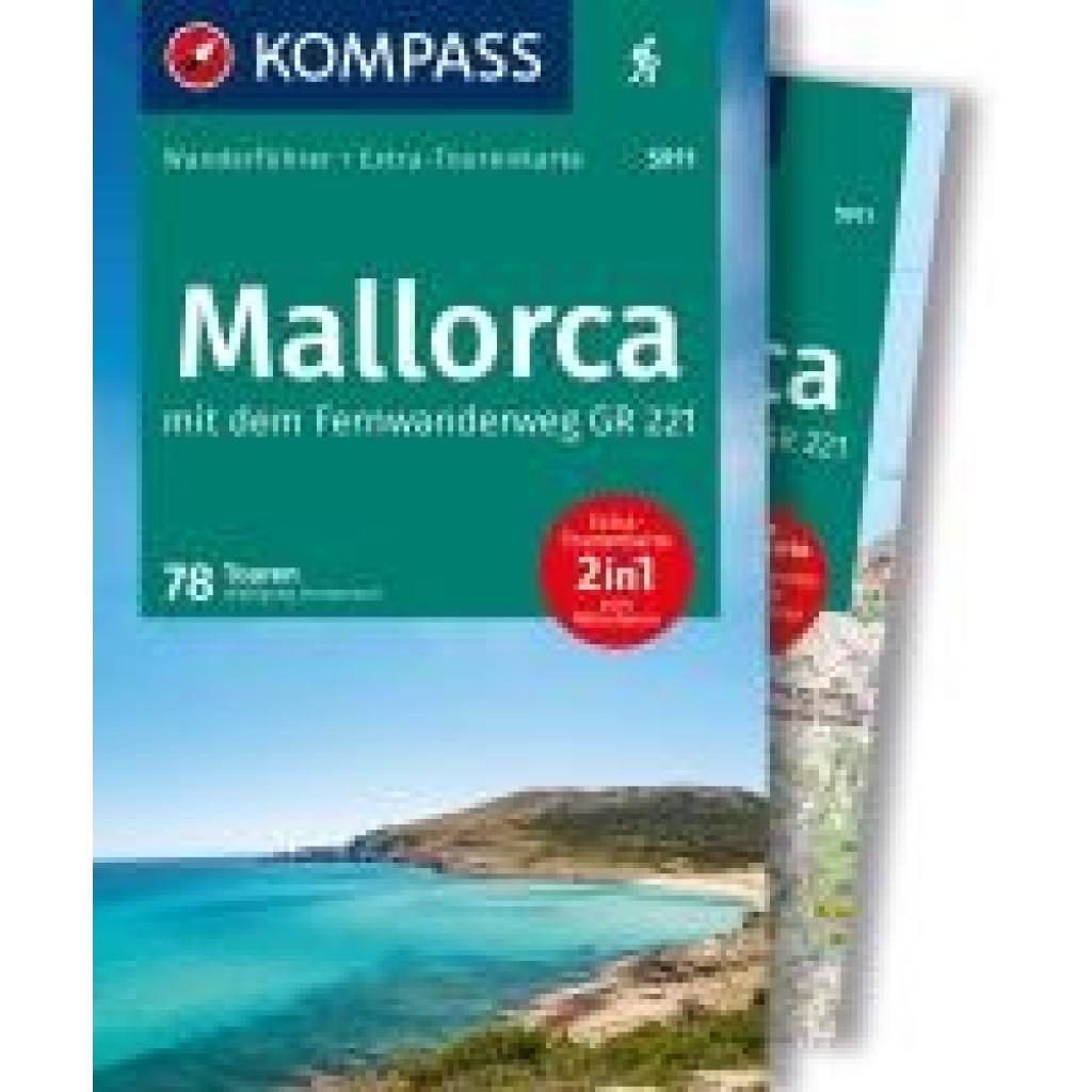 Heitzmann, Wolfgang: KOMPASS Wanderführer Mallorca, 78 Touren mit Extra-Tourenkarte