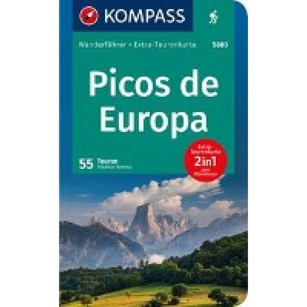 Bernau, Stephan: KOMPASS Wanderführer Picos de Europa, 55 Touren mit Extra-Tourenkarte