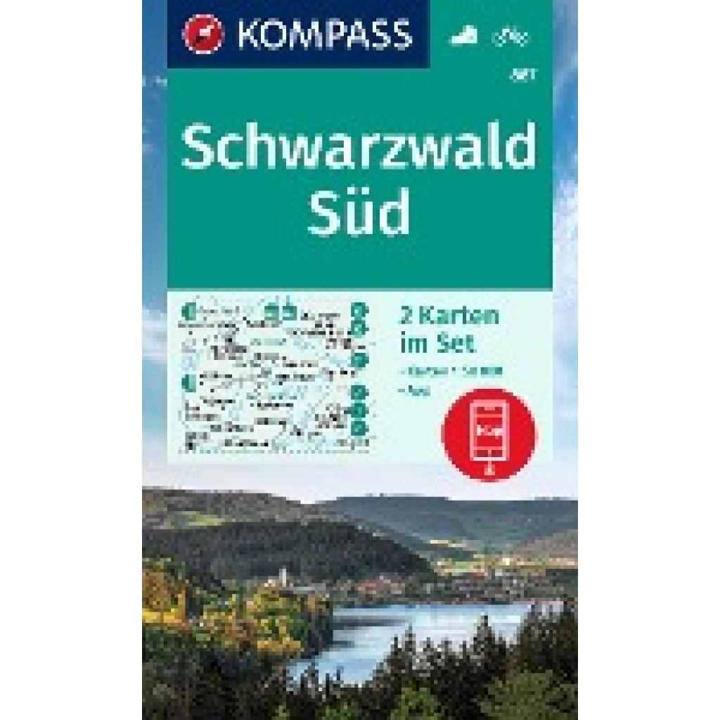 KOMPASS Wanderkarten-Set 887 Schwarzwald Süd (2 Karten) 1:50.000